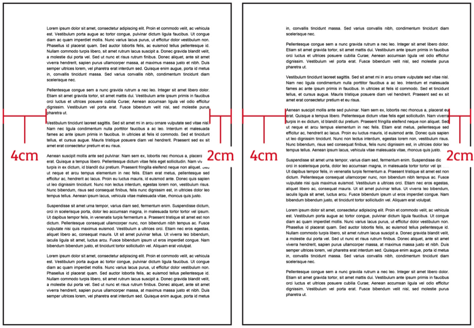thesis binding margin